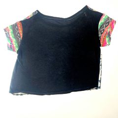Πολύχρωμο Tribal Crop Top με έντονα patterns  – S-thumb-4