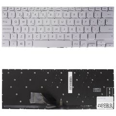 Teclado Español para Portátil - Spanish Laptop Keyboard για Asus VivoBook S13 S330 S330UN S330UA S330FA S330FN S330FL X330 X330UN X330UA X330FA X330FN X330FL 90NB0JF1-R31GE0 ES No Frame Backlight Silv