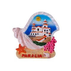 Tουριστικό μαγνητάκι Souvenir - Σετ 12pcs - Paralia - 678108