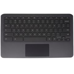 Πληκτρολόγιο - Laptop Keyboard Palmrest για HP Chromebook 11A G6 EE A4-9120C 1W3S4PA 5YN06AA L92224-001 L92224-AD1 L92224-001 L92224-AD1 V171846DS1 US Gray ( Κωδ.40845USPALM )