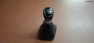 ΦΟΥΣΚΑ ΜΕ ΔΕΡΜΑΤΙΝΟ ΛΕΒΙΕ SKODA OCTAVIA A7 MK3 ME  6 TAXYTHTEΣ 2013-2020