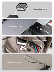 CABLETIME card reader CT-ASD3-PB για SD & micro SD, USB, 5Gbps, μαύρο-thumb-4