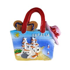 Tουριστικό μαγνητάκι Souvenir - Σετ 12pcs - Paralia - 678114