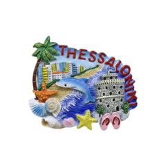 Tουριστικό μαγνητάκι Souvenir - Σετ 12pcs - Thessaloniki - 678146
