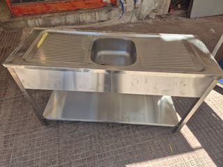 ΛΑΝΤΖΑ ΑΝΟΙΧΤΗ ΜΟΝΗ ΔΙΑΣΤΑΣΕΩΝ  140Χ50Χ85 ΜΕ ΓΟΥΡΝΑ ΣΤΟ ΚΕΝΤΡΟ 34Χ37Χ15 ΚΑΙ ΠΑΣΟ