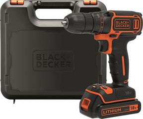 Black & Decker BDCHD18K Κρουστικό Δραπανοκατσάβιδο Μπαταρίας 18V 1x1.5Ah BDCHD18K
