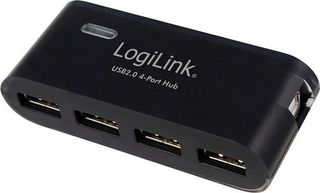 LogiLink USB 2.0 Hub 4 Θυρών με σύνδεση USB-A και Εξωτερική Παροχή Ρεύματος (UA0085)