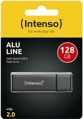 Intenso Alu Line Anthracite 128GB USB 2.0 Stick Γκρι