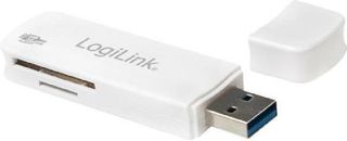 LogiLink Card Reader USB 3.0 για SD/microSD Λευκό (CR0034A)