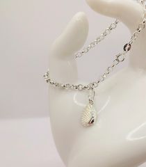 Χειροποίητο ασημένιο 925 βραχιόλι με κρεμαστό κοχύλι Α9046 ΤΙΜΗ 95 ΕΥΡΩ