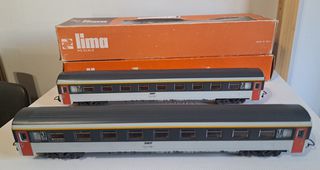 Lima HO SNCF 2 Corail Passenger Coaches in replacement boxes