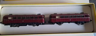 Vintage Trix Express HO scale 2290 DB railbus and control car in original box