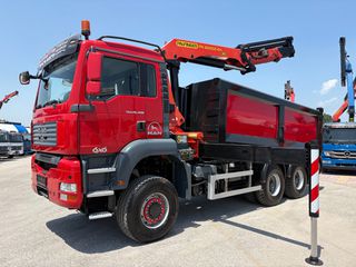 Ανατροπή + Γερανός MAN 2007 TGA 26400- 33400 6x6-PALFINGER PK 22002EH