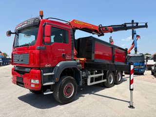 Ανατροπή + Γερανός MAN 2007 TGA 26400- 33400 6x6-PALFINGER PK 22002EH-thumb-14