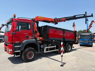 Ανατροπή + Γερανός MAN 2007 TGA 26400- 33400 6x6-PALFINGER PK 22002EH-thumb-12