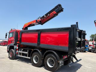 Ανατροπή + Γερανός MAN 2007 TGA 26400- 33400 6x6-PALFINGER PK 22002EH-thumb-25