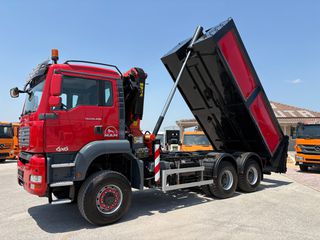 Ανατροπή + Γερανός MAN 2007 TGA 26400- 33400 6x6-PALFINGER PK 22002EH-thumb-4