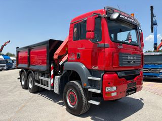 Ανατροπή + Γερανός MAN 2007 TGA 26400- 33400 6x6-PALFINGER PK 22002EH-thumb-7