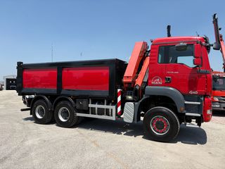 Ανατροπή + Γερανός MAN 2007 TGA 26400- 33400 6x6-PALFINGER PK 22002EH-thumb-11