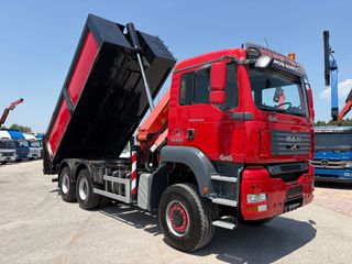 Ανατροπή + Γερανός MAN 2007 TGA 26400- 33400 6x6-PALFINGER PK 22002EH-thumb-3