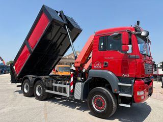 Ανατροπή + Γερανός MAN 2007 TGA 26400- 33400 6x6-PALFINGER PK 22002EH-thumb-5
