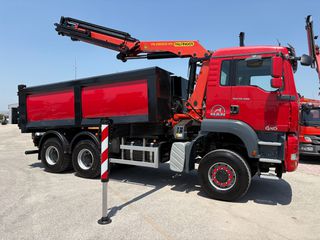 Ανατροπή + Γερανός MAN 2007 TGA 26400- 33400 6x6-PALFINGER PK 22002EH-thumb-19