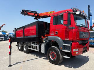 Ανατροπή + Γερανός MAN 2007 TGA 26400- 33400 6x6-PALFINGER PK 22002EH-thumb-1