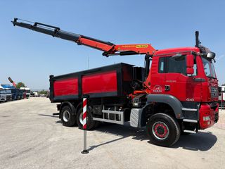 Ανατροπή + Γερανός MAN 2007 TGA 26400- 33400 6x6-PALFINGER PK 22002EH-thumb-15