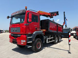 Ανατροπή + Γερανός MAN 2007 TGA 26400- 33400 6x6-PALFINGER PK 22002EH-thumb-16
