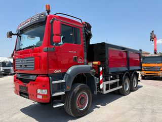 Ανατροπή + Γερανός MAN 2007 TGA 26400- 33400 6x6-PALFINGER PK 22002EH-thumb-6