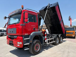 Ανατροπή + Γερανός MAN 2007 TGA 26400- 33400 6x6-PALFINGER PK 22002EH-thumb-2