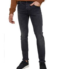 EDWARD Ανδρικό ανθρακί τζίν BALINT-20 MP-D-JNS-W22-037 MEDIUM GRAY WASH