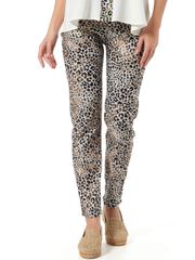 ANNA RAXEVSKY Γυναικείο λεοπάρ ελαστικό παντελονοκολάν T24104