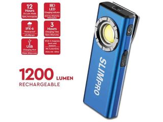 Επαναφορτιζόμενος Φακός SlimPro της ΑlpinPro 1200lm (ZF6685BE)