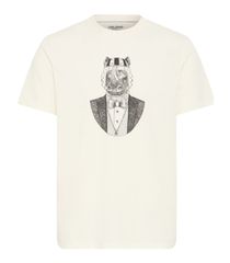 BLEND Ανδρικό εκρού κοντομάνικο μπλουζάκι T-Shirt 20720910 BB