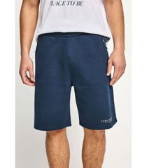 FUNKY BUDDHA Ανδρική μπλέ navy μακό βερμούδα FBM013-050-03 NAVY