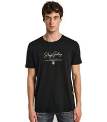 STAFF Ανδρικό μαύρο κοντομάνικο T-Shirt Killian 64-006.055.Ν0090