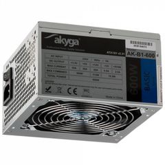 Τροφοδοτικό Υπολογιστή Akyga AK-B1-600 600W 20+4 pin ATX Grey