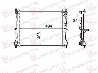 ΨΥΓΕΙΟ 1.5 ΠΕΤΡΕΛΑΙΟ ΓΙΑ ΟΧΗΜΑΤΑ ΧΩΡΙΣ A/C (494x415x23) ΑΓΓΛΙΑΣ (NRF)