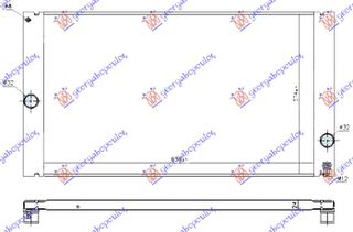 ΨΥΓΕΙΟ 2.4-2.5 ΒΕΝΖΙΝΗ - 2.0 D ΠΕΤΡΕΛΑΙΟ (635x375x22) ALL ALUMINIUM (NRF)