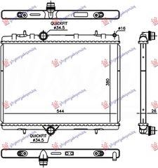 ΨΥΓΕΙΟ 1.2 THP ΒΕΝΖΙΝΗ (380x540x26) ΚΟΛΑΡΑ ΚΟΥΜΠΩΤΑ (NRF)