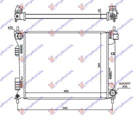 ΨΥΓΕΙΟ 1.1-1.4 CRDi ΜΗΧΑΝΙΚΟ ΠΕΤΡΕΛΑΙΟ (480x380x26) (ΙΝΔΙΑ) (NRF)