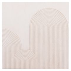 ΠΙΝΑΚΑΣ ΤΕΤΡΑΓΩΝΟΣ ΣΕΙΡΑ SANTORINI HM4517 MDF ΣΕ ΥΠΟΛΕΥΚΟ ΧΡΩΜΑ 80x4,5(πάχος)x80Υεκ.