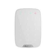 AJAX SYSTEMS - KEYPAD PLUS WHITE Ασύρματο πληκτρολόγιο αφής με ενσωματωμένο Proximity Reader, σε λευκό χρώμα.
