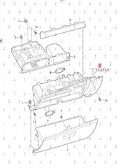 Seat ARONA/IBIZA ‘18-26 Ντουλαπάκι συνοδηγού 6F1857095AD / 6F1857103N / 6F1857095S-thumb-1