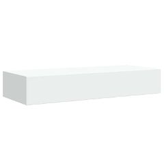 vidaXL Ράφι Επιτοίχιο με Συρτάρι Λευκό 60 x 23,5 x 10 εκ. από MDF-thumb-4