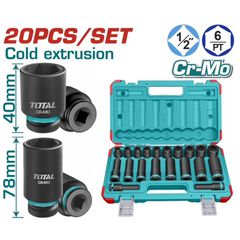THKISD12203L Σετ Καρυδάκια Αέρος Εξάγωνα 1/2'' 20 Τεμάχια - ΚΑΡΥΔΑΚΙΑ ΑΕΡΟΣ - TOTAL (#THKISD12203L)