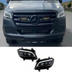 Εμπρός Φαναρια LED Headlights  Mercedes Sprinter III W907 W910 (2019-2027) for Halogen