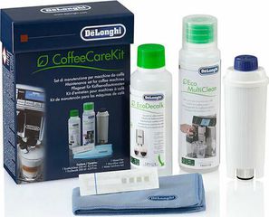 Σετ καθαρισμού DeLonghi για πλήρως αυτόματες μηχανές καφέ DLSC306, αφαλάτωση (με φίλτρο)