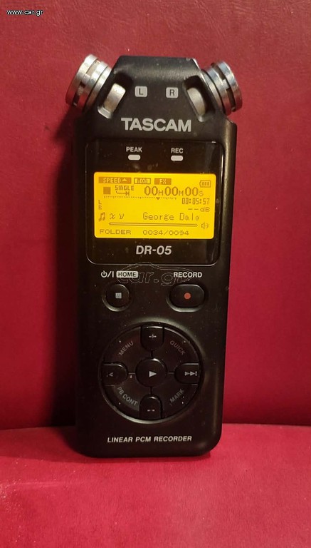 TASCAM DR-05 Φορητός Ψηφιακός Εγγραφέας – Άψογη κατάσταση σαν καινούργιο